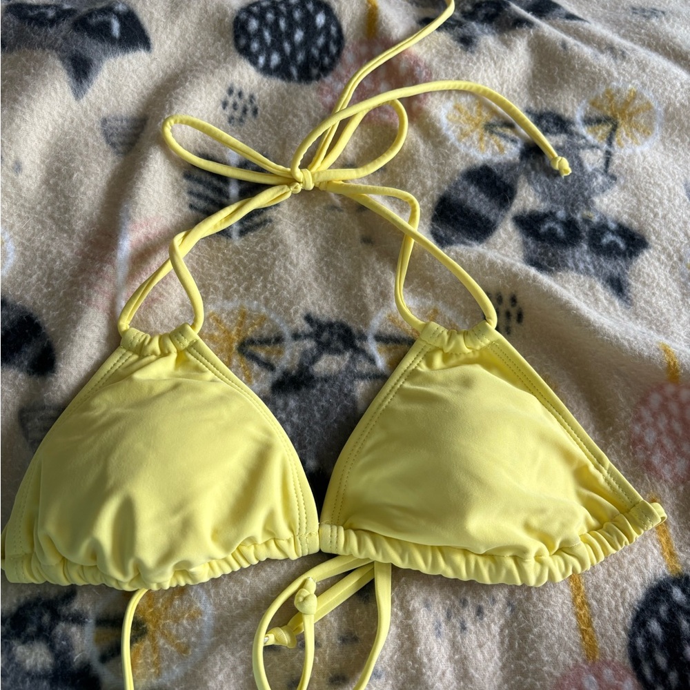 Yellow Bikini Top